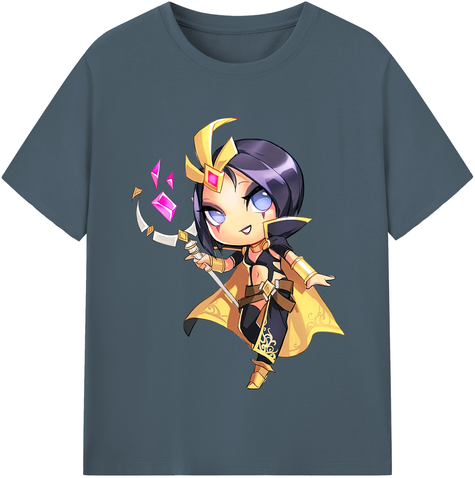 リーグ・オブ・レジェンド League of Legends LOL 綿100％半袖Tシャツ（フロントプリント）
